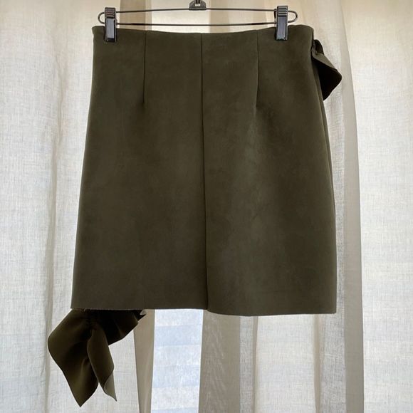 NEW Alpha & Omega Mini Faux Suede Skirt - Picture 7 of 15